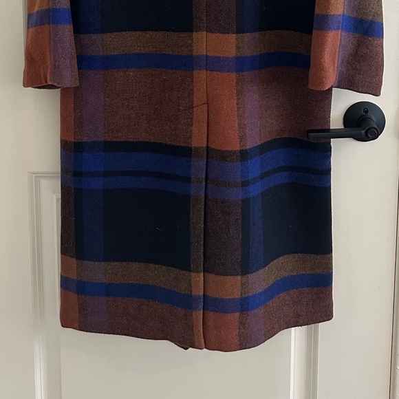 Avec Les Filles Plaid Pattern Coat in Blue | NWOT | Size XS - Picture 16 of 16
